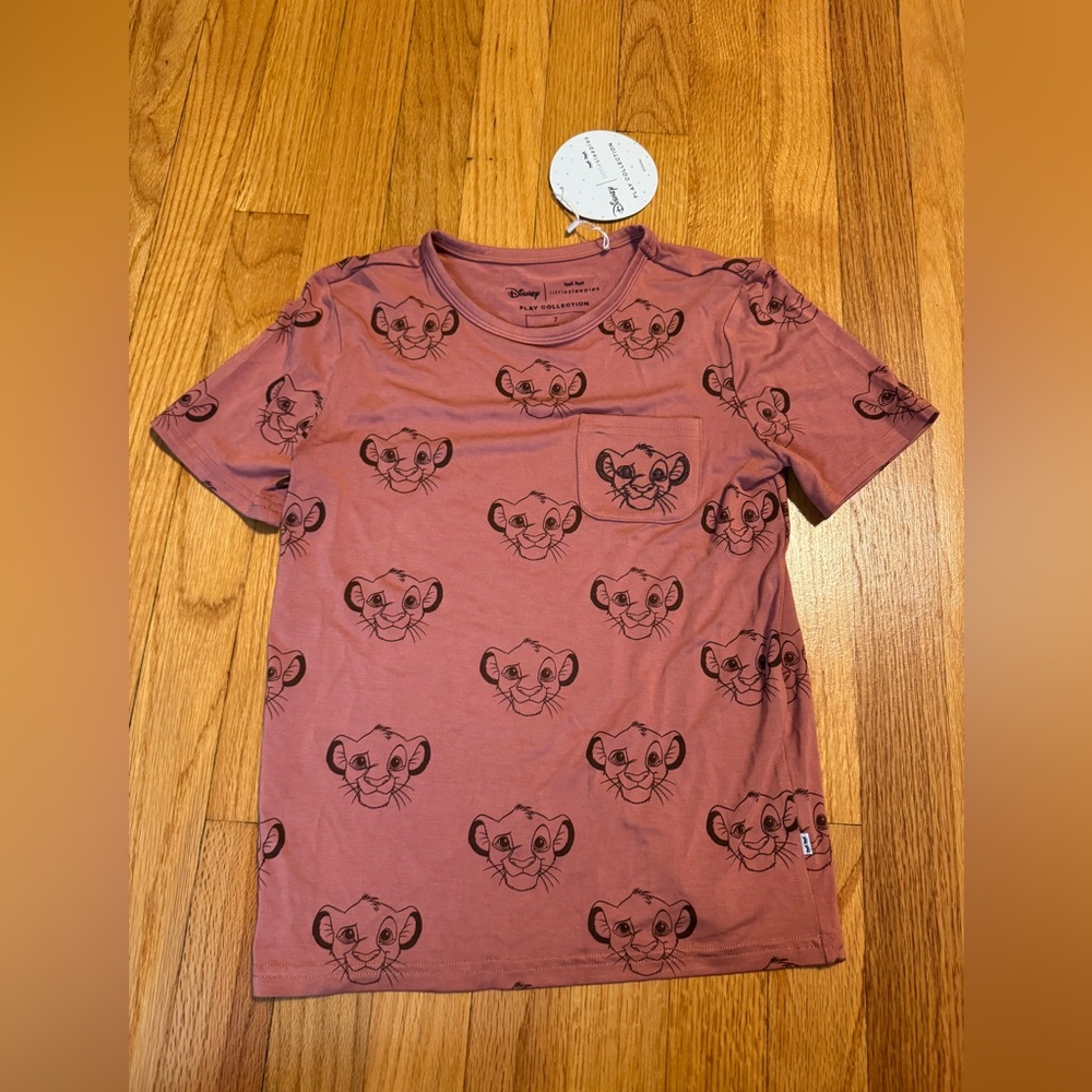 Little Sleepies - Sweet Simba Pocket Tee - Size 7 - NWT (Lion King)